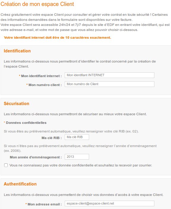 EDF Cr er Mon Espace Client Sur Particuliers edf