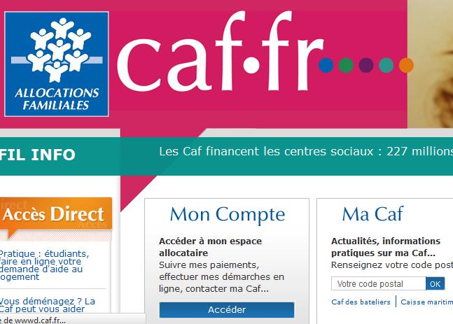 CAF : Espace Mon Compte Sur Www.Caf.fr